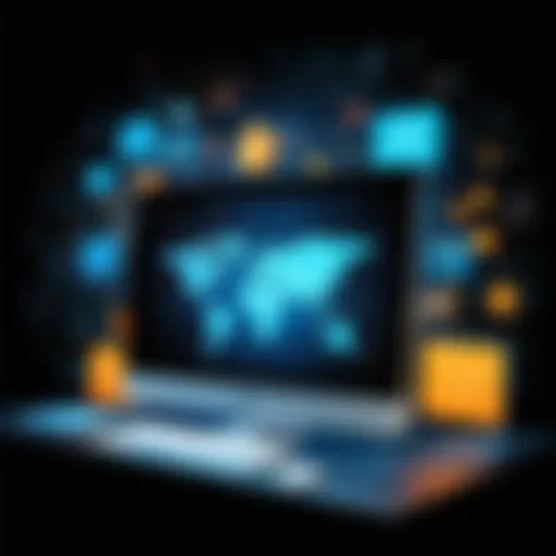 A visual representation of web data mining techniques.