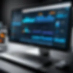 Visual representation of HealthStream LMS dashboard showcasing user interface.