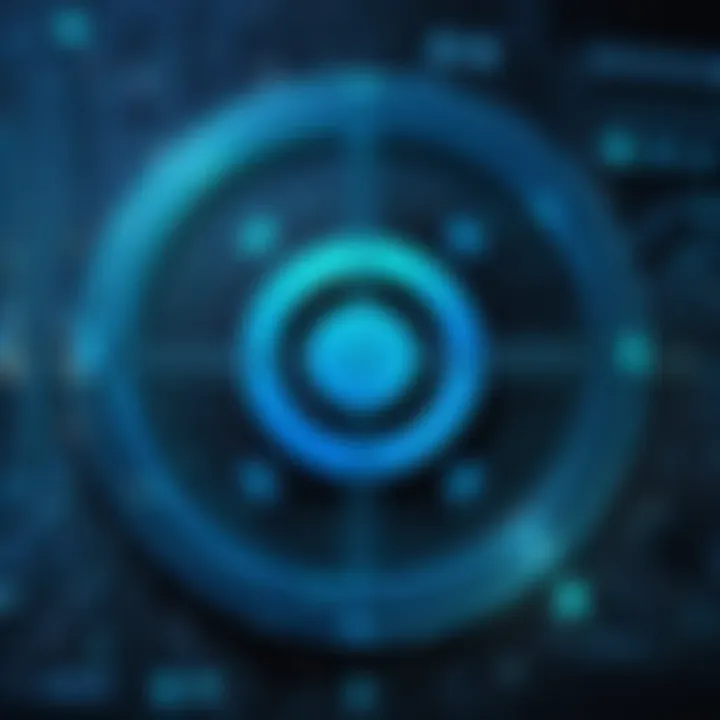 Close-up of a secure data transmission symbol