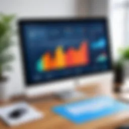 Visual representation of CRM dashboard in real estate