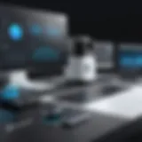 Visual representation of KeyShot interface showcasing rendering features