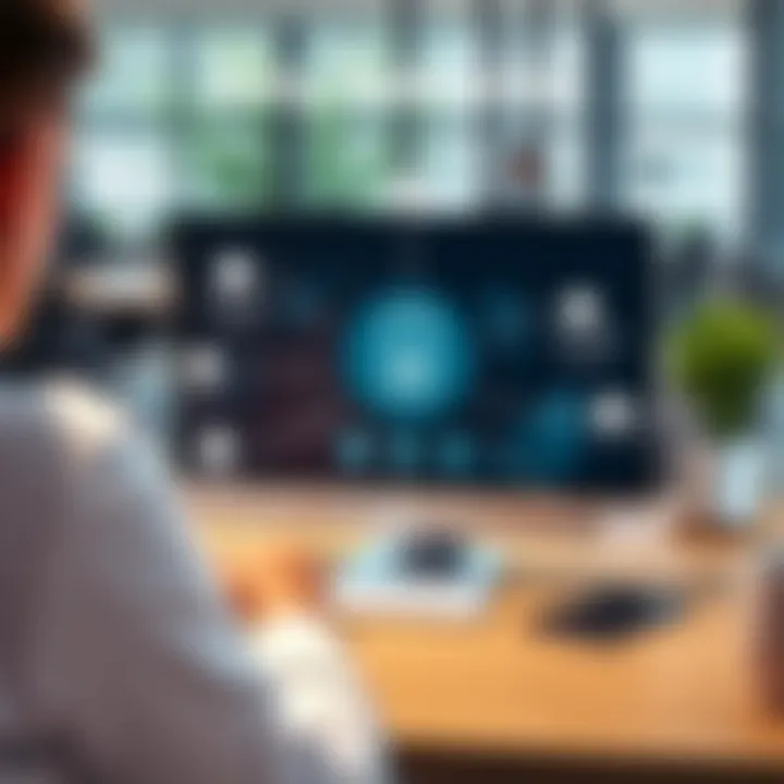 Key Features of Knovio Detailed features of Knovio highlighted in a business setting