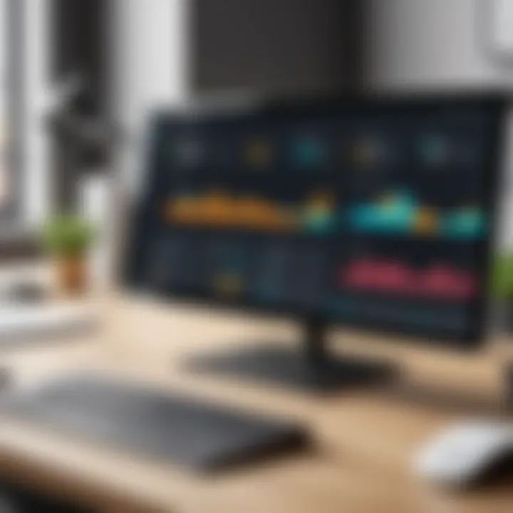 Dashboard displaying analytics from desk bookings within Microsoft Bookings