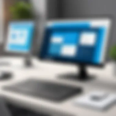 Benefits of Desk Management Visualization of the benefits of implementing Microsoft Bookings for desk management