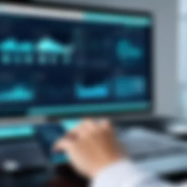Integration of EMR Technology in Healthcare Digital interface showcasing EMR technology in a healthcare setting