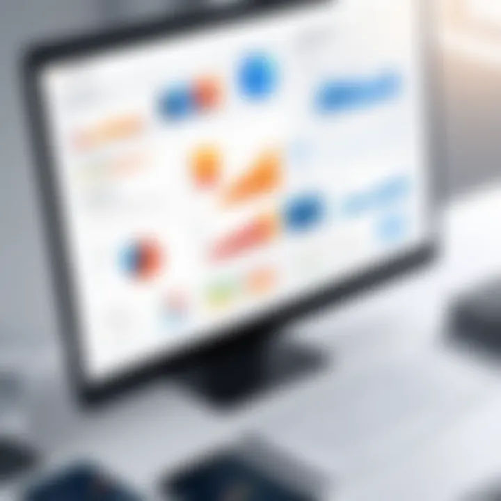 Stylized infographic illustrating compliance standards in legal accounting