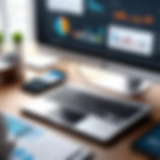 Visual representation of accounting software features for law firms
