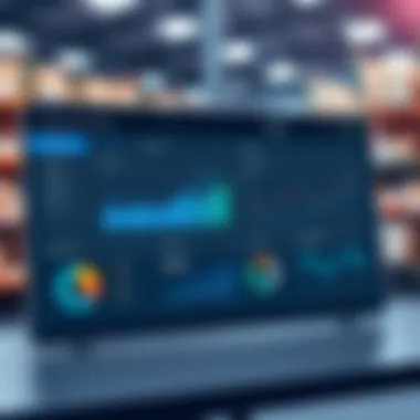Advanced Stock Management Dashboard A sophisticated stock management dashboard displaying analytics and metrics