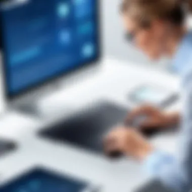 Integrating Technology for Enhanced HR Operations Depiction of technology integration in HR