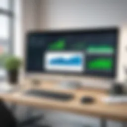 User interface of QuickBooks Online showcasing its dashboard