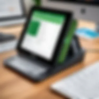 Close-up of QuickBooks Swipe Reader features