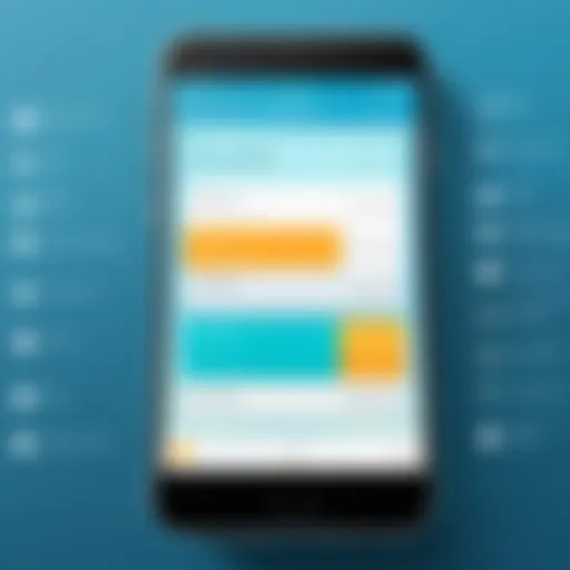 User interface of a scheduling app for cleaning services