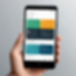 User interface of SMS Magic app showcasing features