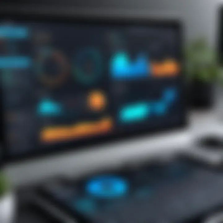 Dashboard showcasing performance tracking tools