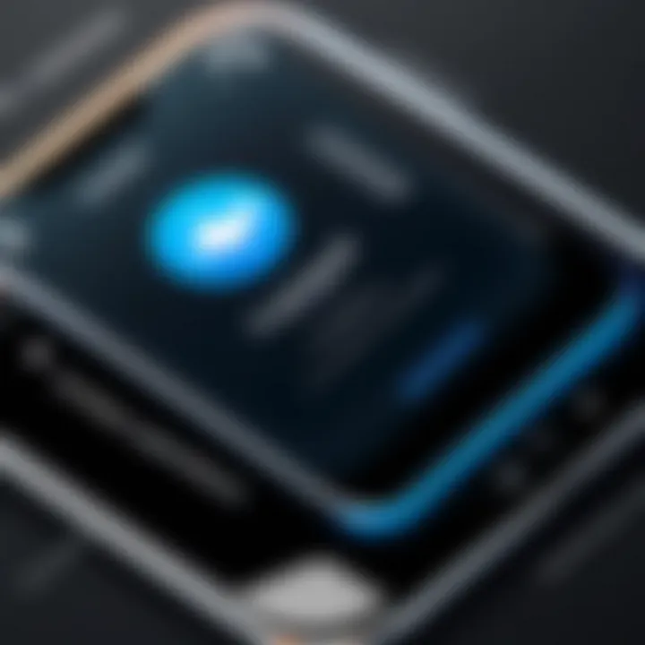Visual representation of contact management features