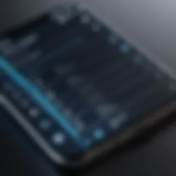 Sophisticated interface of a phone contact organizer