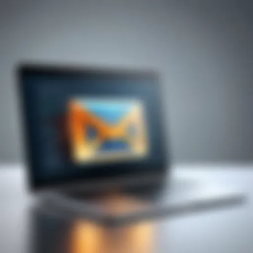 Conceptual illustration of email security