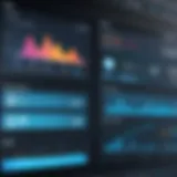 Visual representation of a content management system dashboard highlighting user interface features
