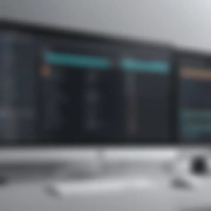 Comparison chart showcasing features of leading editing software.