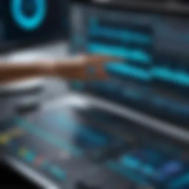 Intuitive Track Editing Interface A user navigating an intuitive track editing interface.