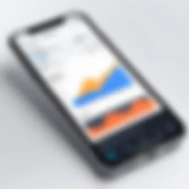 Graphical representation of auction app market trends