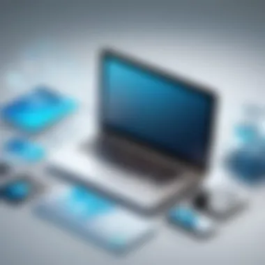 Diverse Industry Applications of Bulk SMS Illustration of various industries using bulk SMS