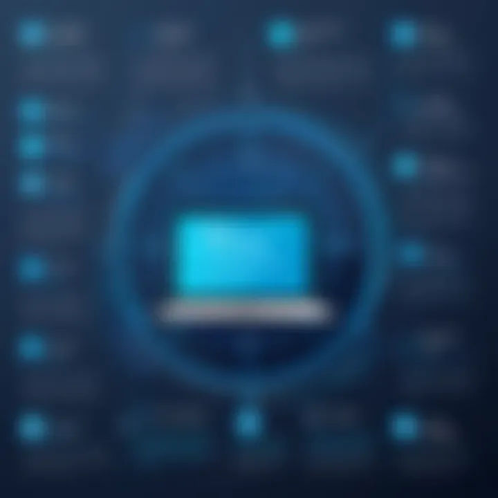 Infographic showcasing regulatory requirements and compliance