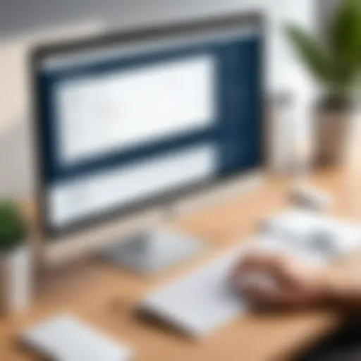 An illustration depicting the concept of Digital Purchase Orders in a modern business environment