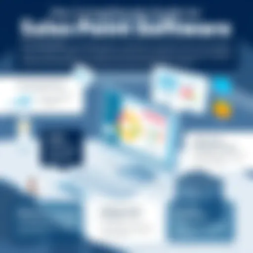 Visual representation of sales point software functionalities