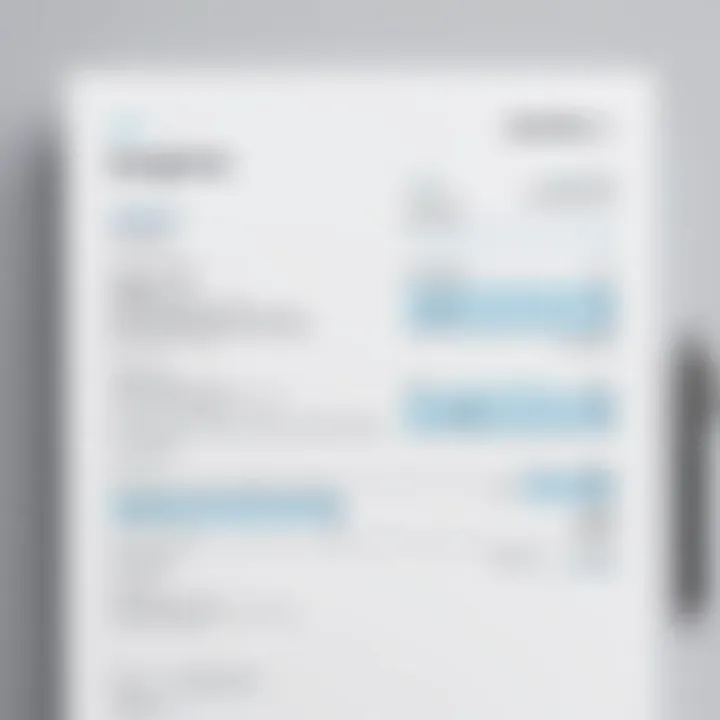 Detailed view of an invoice created using Square