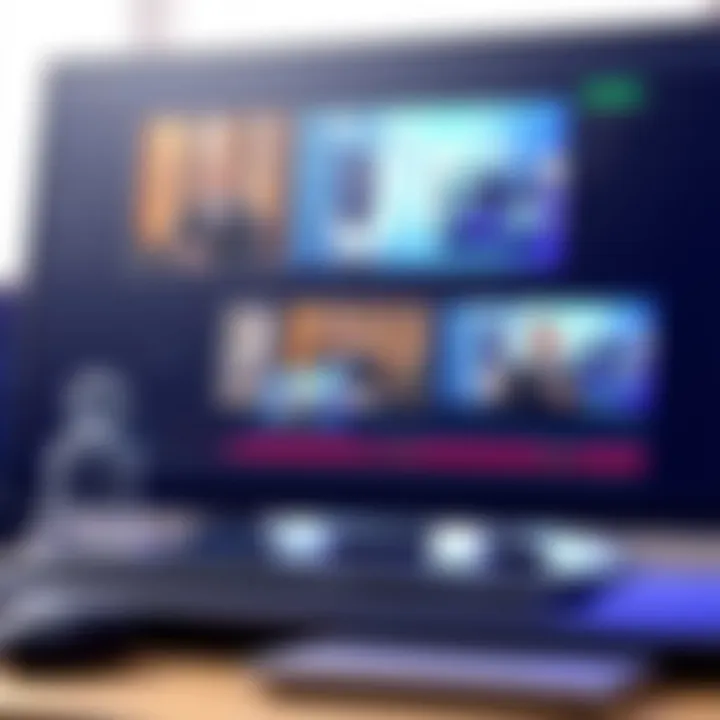 Wirecast Software User Interface A screenshot showcasing the user interface of Wirecast software, highlighting its live streaming capabilities