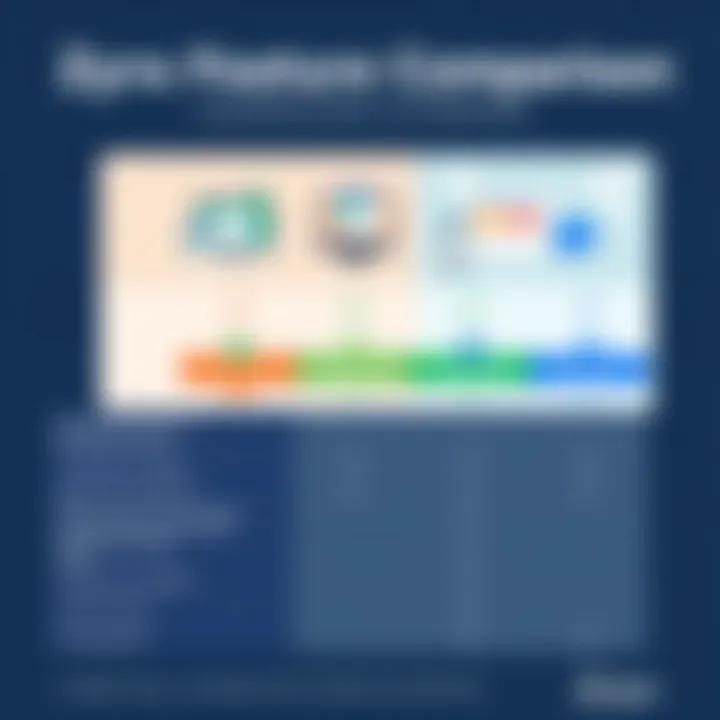Comparison chart of Zyro features against competitors