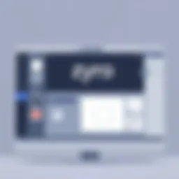 Interface of Zyro website builder showcasing design tools